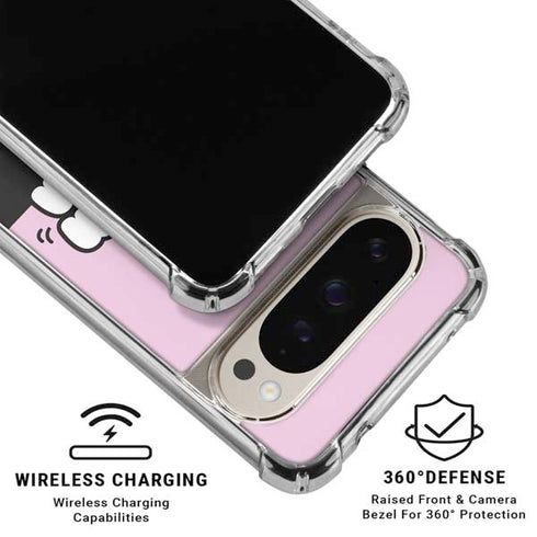 Disney Tsum Tsum Goofy Mickey and Minnie Pixel 9/9 Pro Clear Case